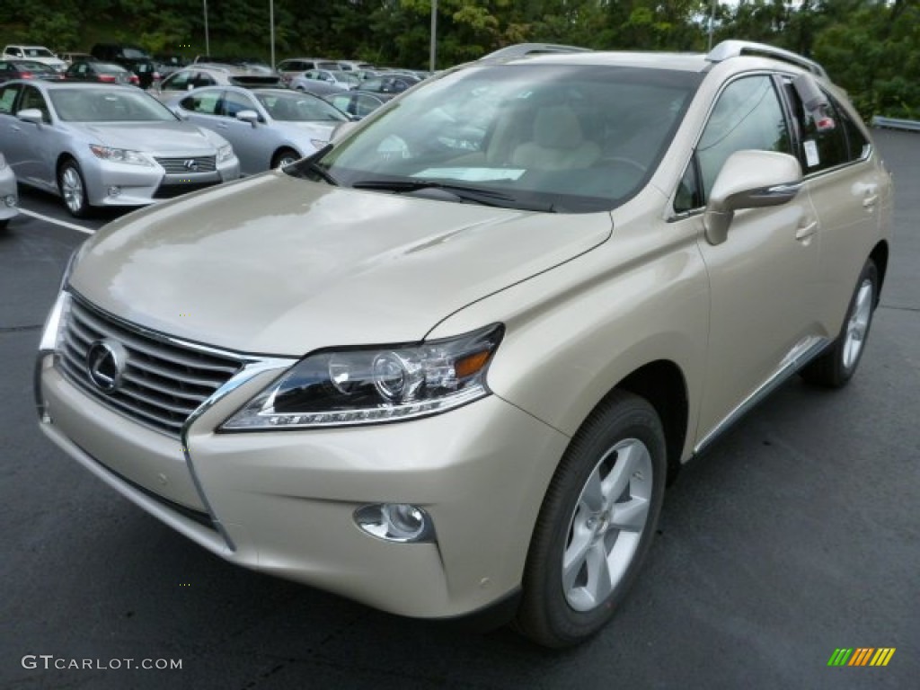Satin Cashmere Metallic 2014 Lexus RX 350 AWD Exterior Photo #85835713