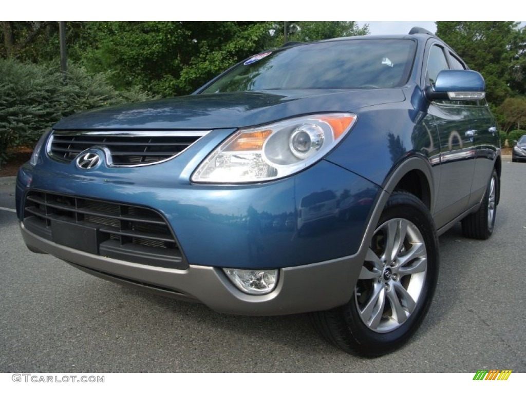 2012 Veracruz Limited AWD - Marine Blue / Black photo #1