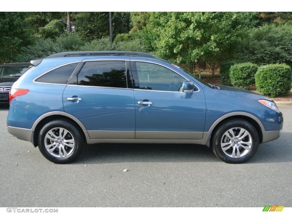 2012 Veracruz Limited AWD - Marine Blue / Black photo #6