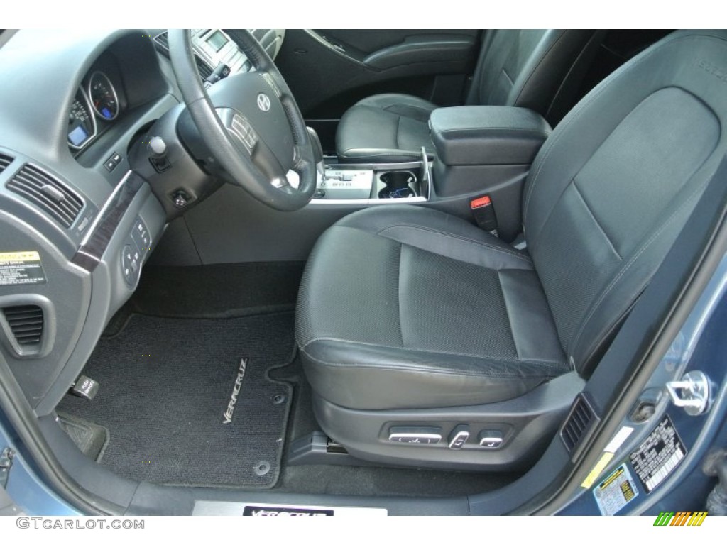 2012 Veracruz Limited AWD - Marine Blue / Black photo #8