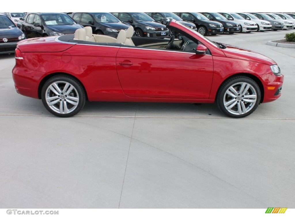 2014 Eos Executive - Salsa Red / Cornsilk Beige photo #10