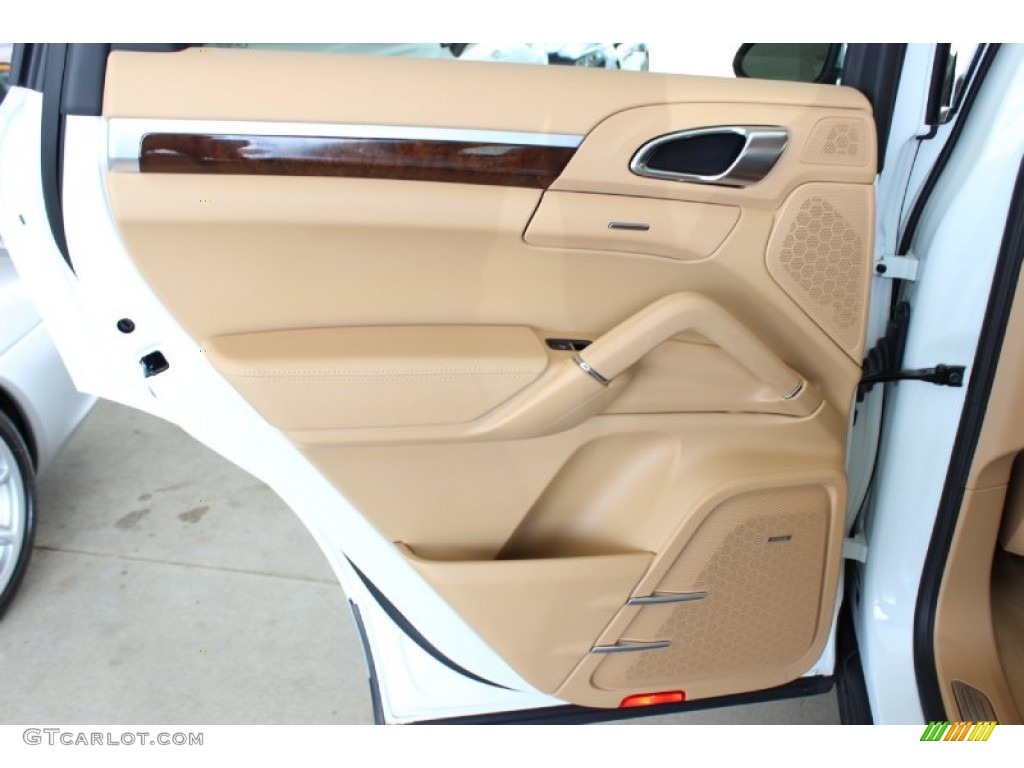 2013 Porsche Cayenne S Luxor Beige Door Panel Photo #85837186
