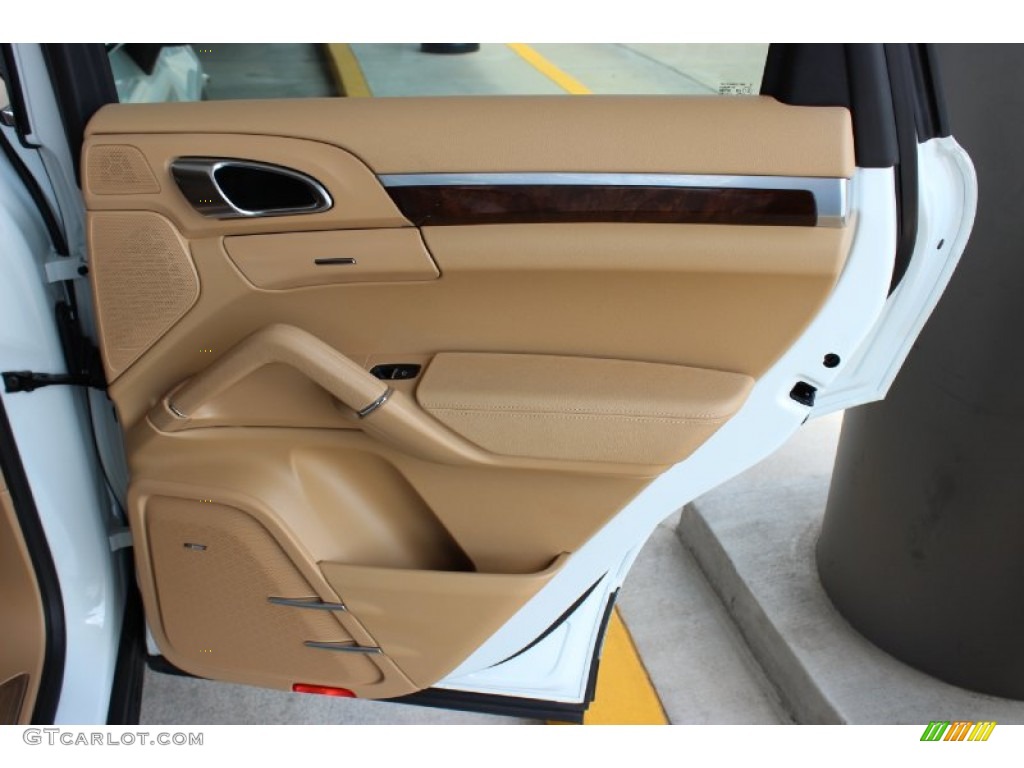 2013 Porsche Cayenne S Luxor Beige Door Panel Photo #85837345