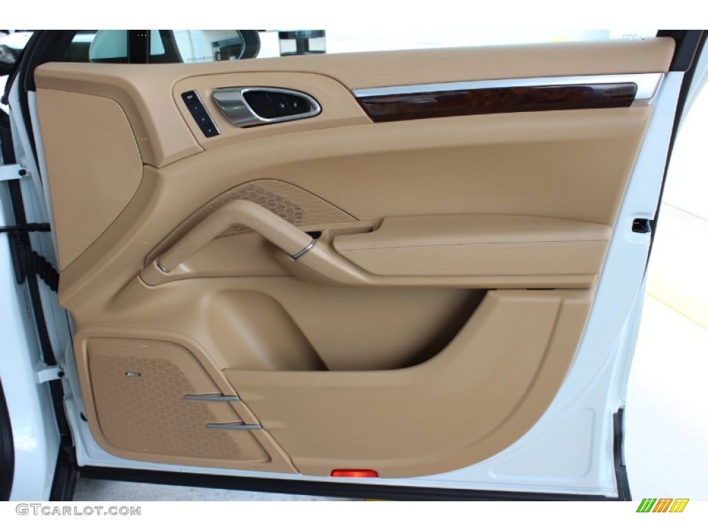 2013 Porsche Cayenne S Luxor Beige Door Panel Photo #85837375