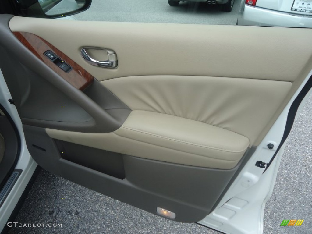 2009 Murano LE AWD - Glacier Pearl / Beige photo #18