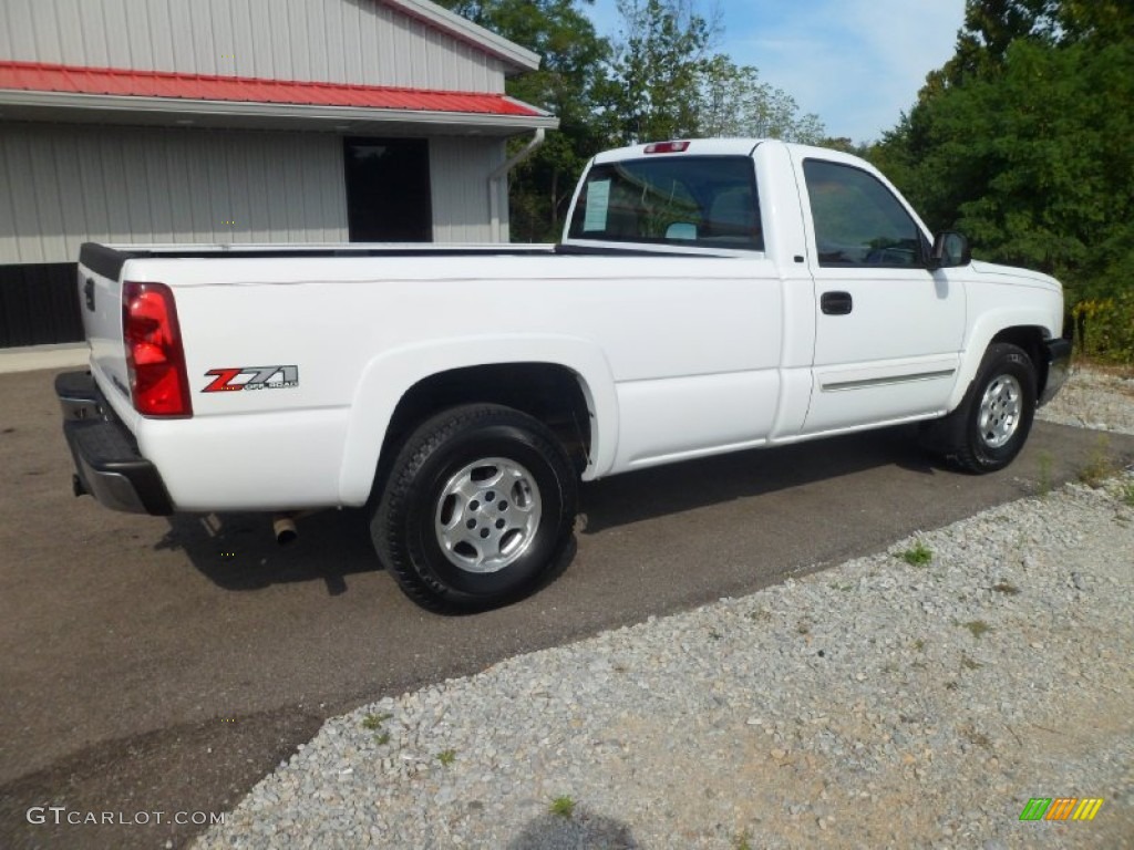 2003 Silverado 1500 LS Regular Cab 4x4 - Summit White / Dark Charcoal photo #6