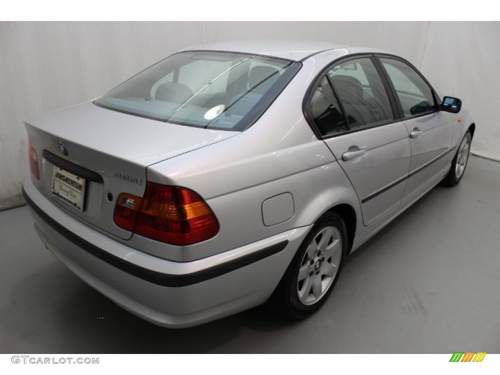 2002 3 Series 325i Sedan - Titanium Silver Metallic / Grey photo #8