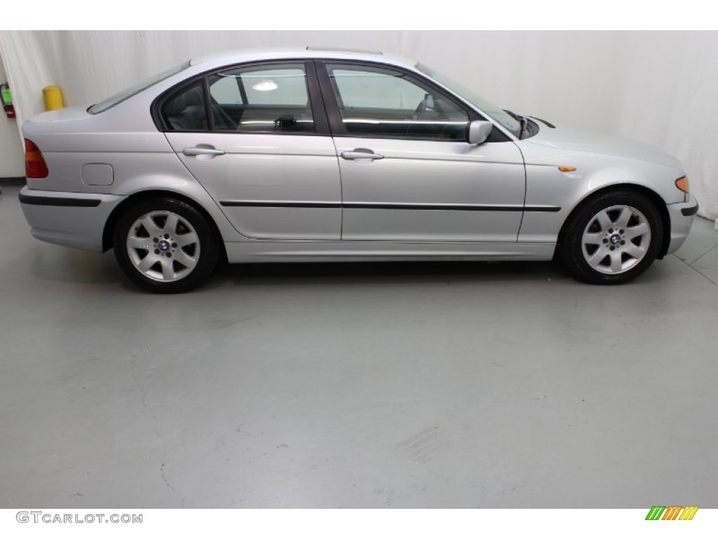 2002 3 Series 325i Sedan - Titanium Silver Metallic / Grey photo #9