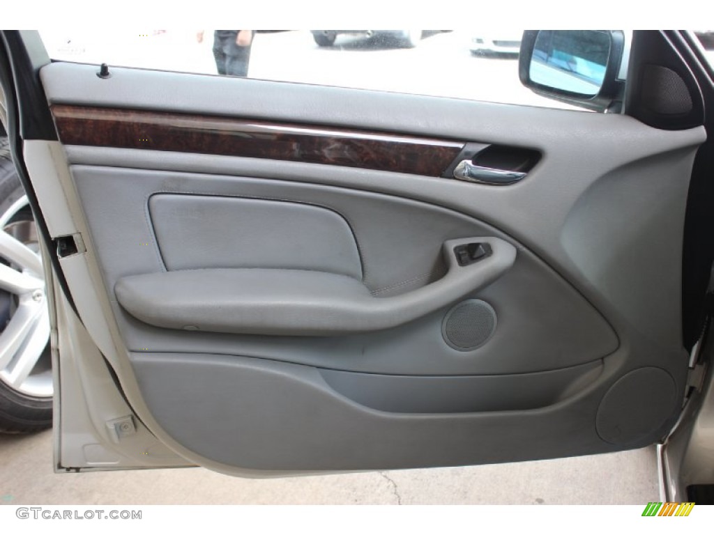 2002 3 Series 325i Sedan - Titanium Silver Metallic / Grey photo #12