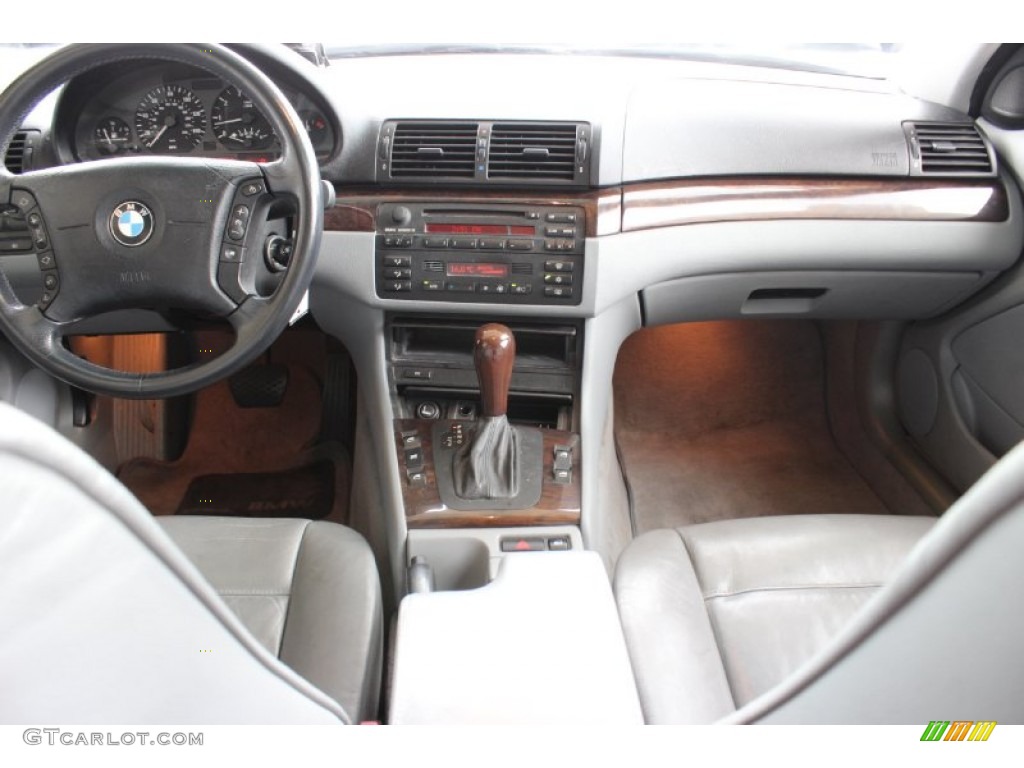 2002 3 Series 325i Sedan - Titanium Silver Metallic / Grey photo #30