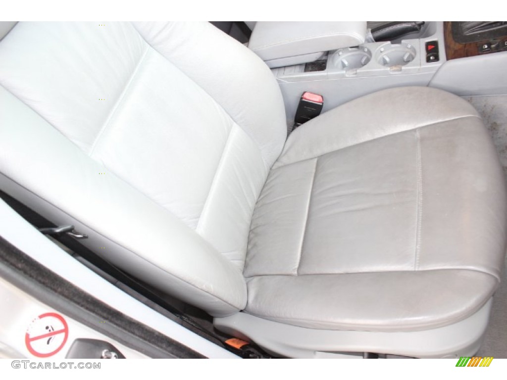 2002 3 Series 325i Sedan - Titanium Silver Metallic / Grey photo #37