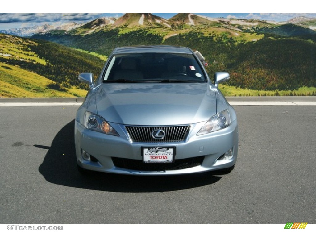 2010 IS 250 AWD - Cerulean Blue Metallic / Ecru Beige photo #4