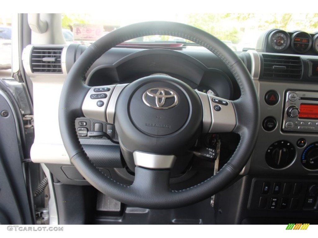 2012 Toyota FJ Cruiser Standard FJ Cruiser Model Dark Charcoal Steering Wheel Photo #85841497