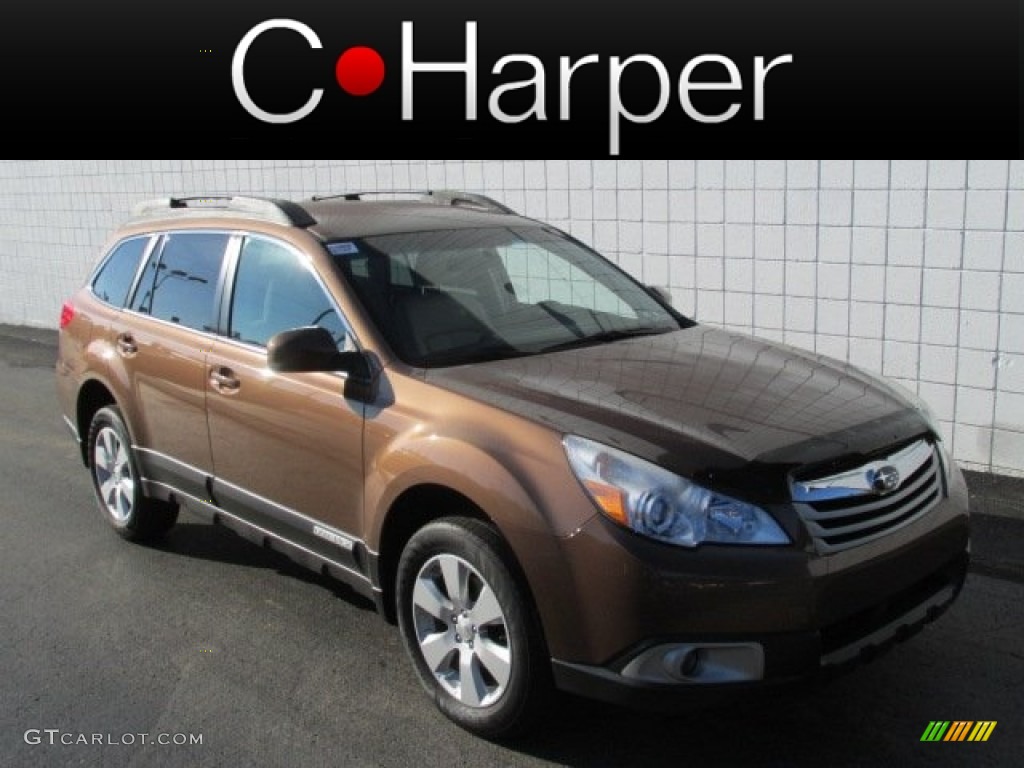 2011 Outback 2.5i Premium Wagon - Caramel Bronze Pearl / Warm Ivory photo #1