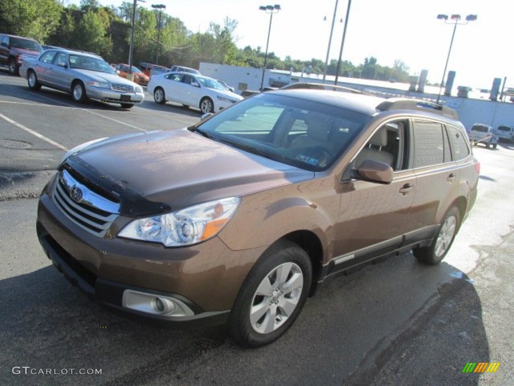 2011 Outback 2.5i Premium Wagon - Caramel Bronze Pearl / Warm Ivory photo #5