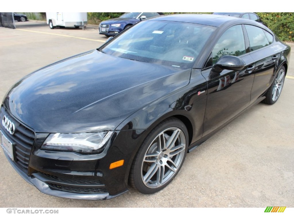 Phantom Black Pearl 2014 Audi A7 3.0T quattro Prestige Exterior Photo #85845214