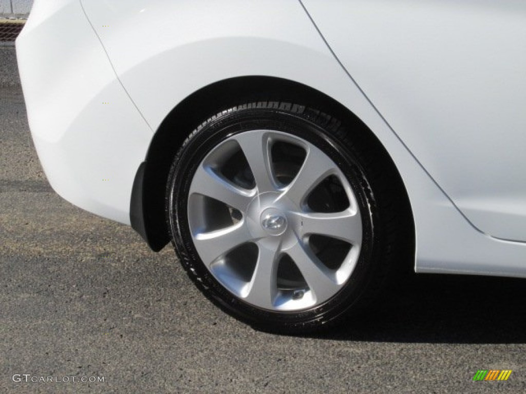 2011 Elantra Limited - Pearl White / Beige photo #3