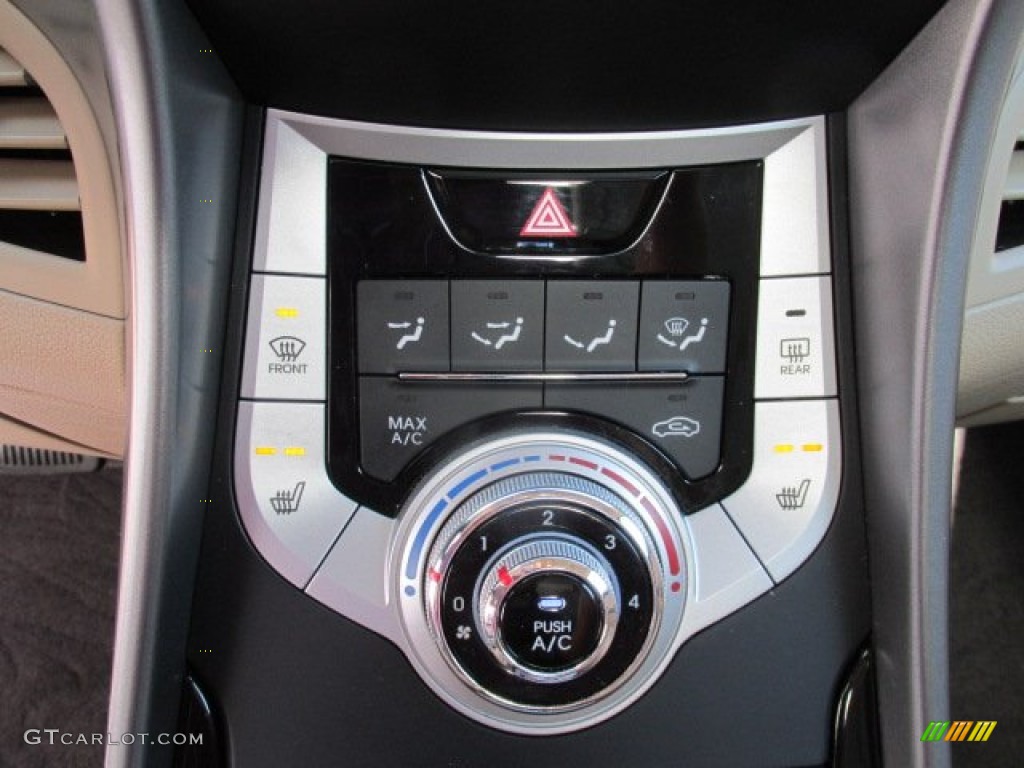2011 Elantra Limited - Pearl White / Beige photo #16