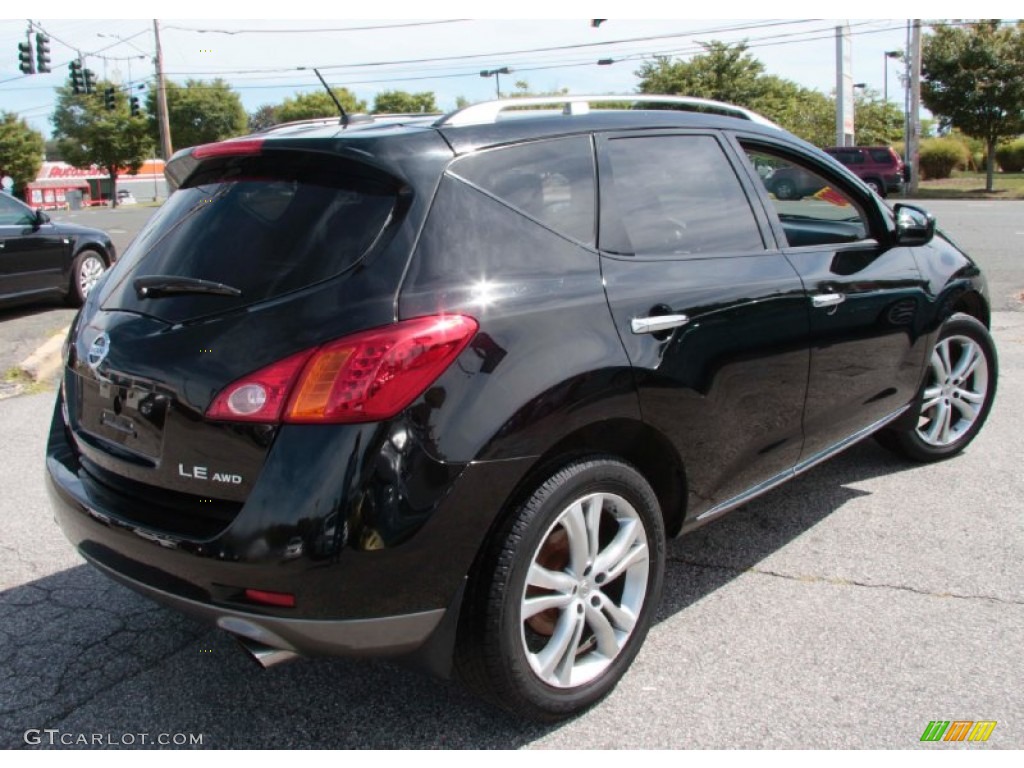 2009 Murano LE AWD - Super Black / Black photo #6