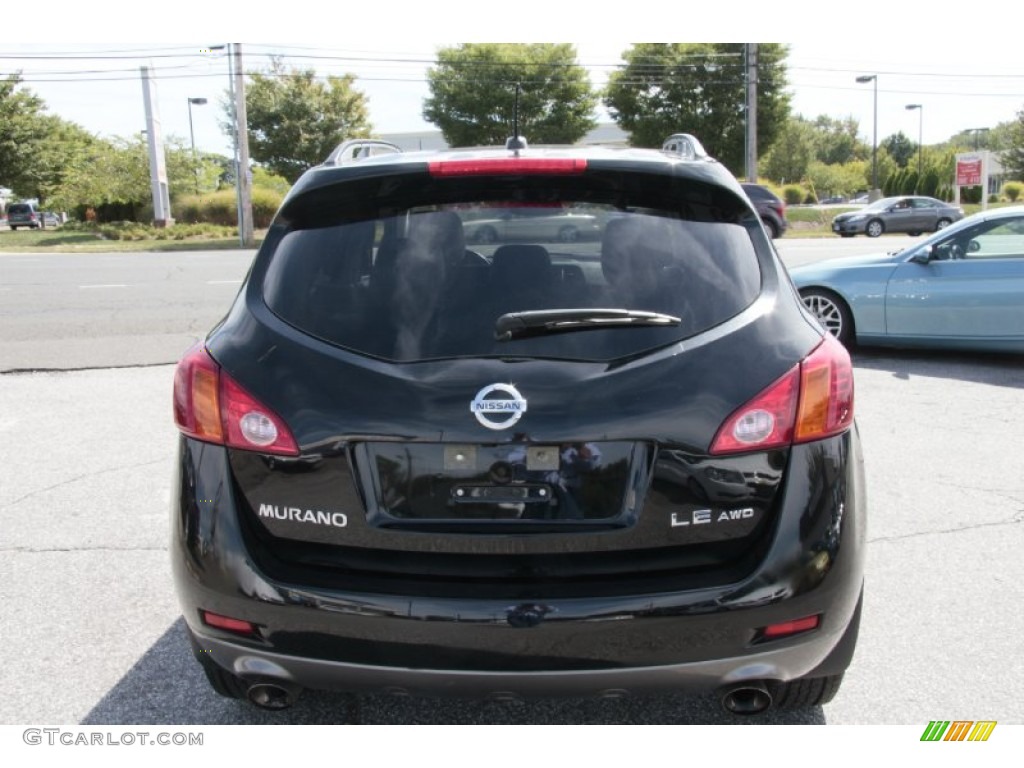 2009 Murano LE AWD - Super Black / Black photo #7