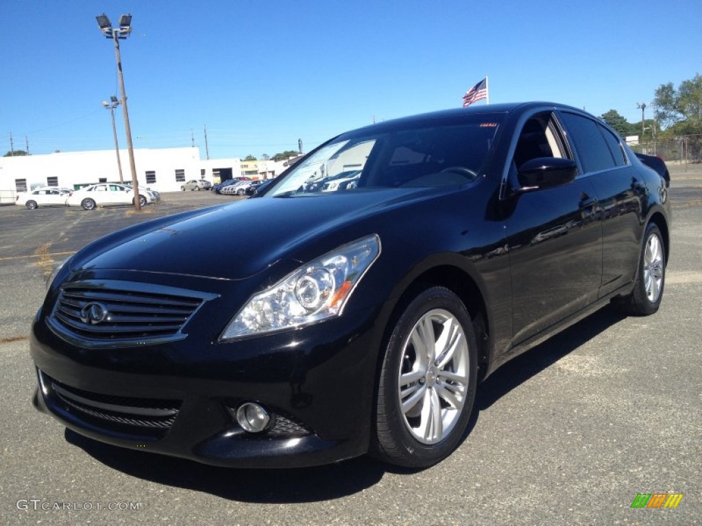 2010 G 37 Sedan - Obsidian Black / Graphite photo #1