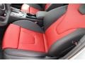 Black/Magma Red 2014 Audi S4 Premium plus 3.0 TFSI quattro Interior Color
