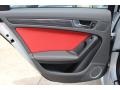 Black/Magma Red Door Panel Photo for 2014 Audi S4 #85848259