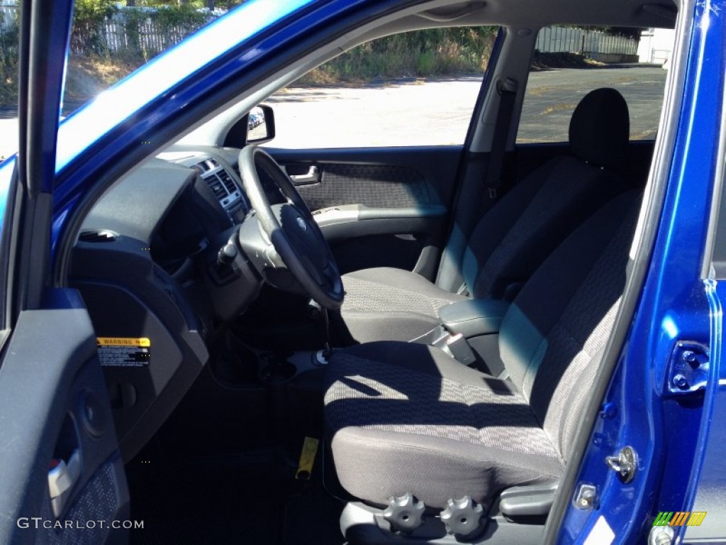 2008 Sportage LX V6 4x4 - Smart Blue Metallic / Black photo #10