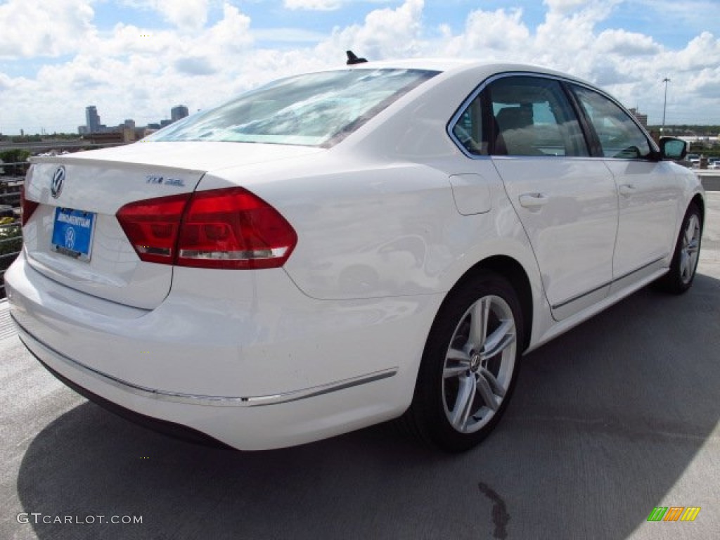 2014 Passat TDI SEL Premium - Candy White / Cornsilk Beige photo #6