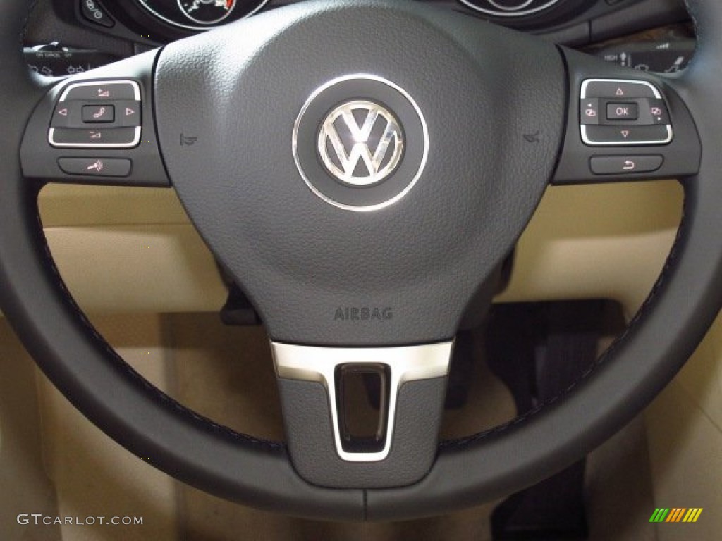 2014 Passat TDI SEL Premium - Candy White / Cornsilk Beige photo #17