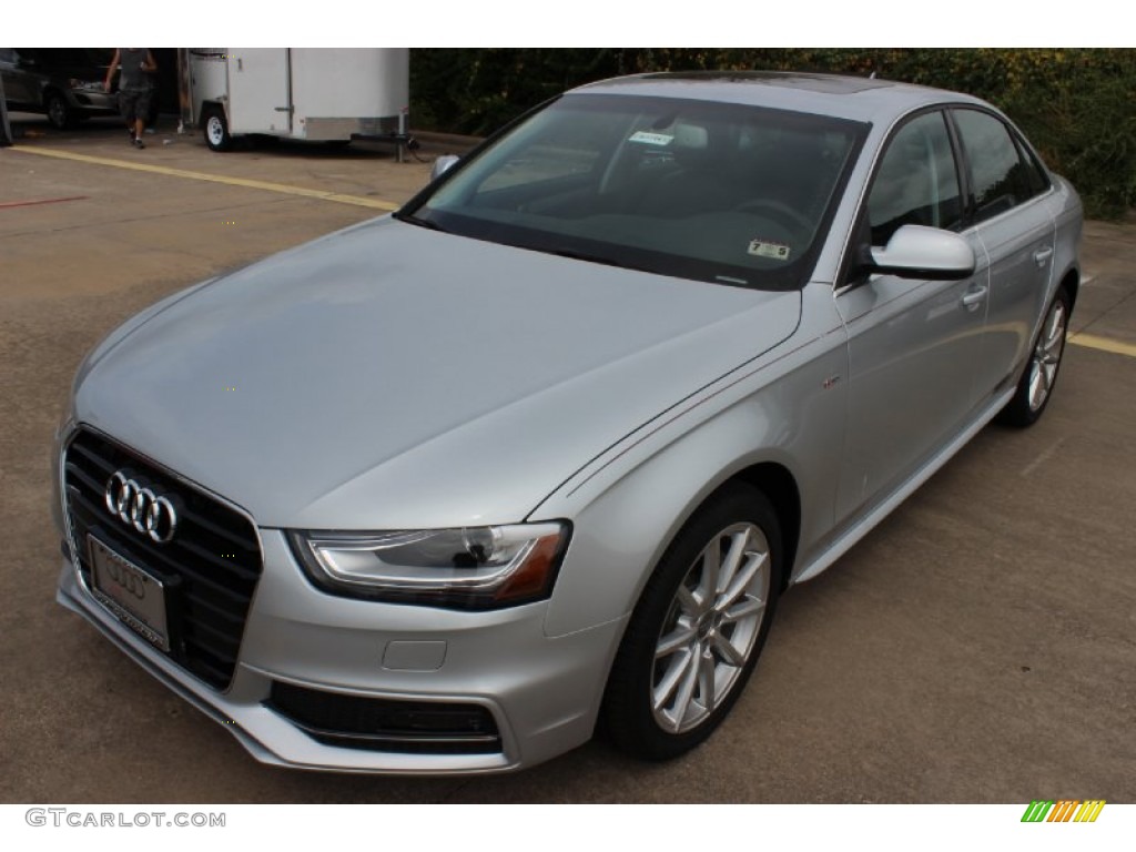 2014 A4 2.0T Sedan - Ice Silver Metallic / Black photo #3