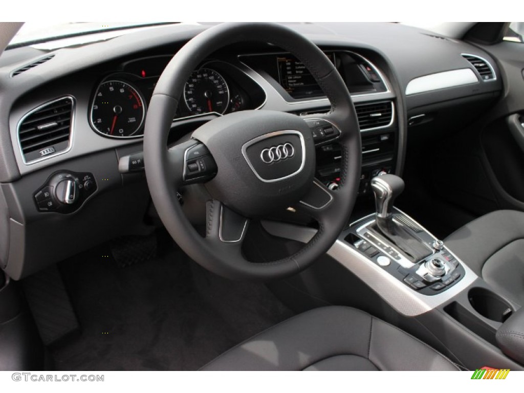 2014 Audi A4 2.0T Sedan Black Dashboard Photo #85849225