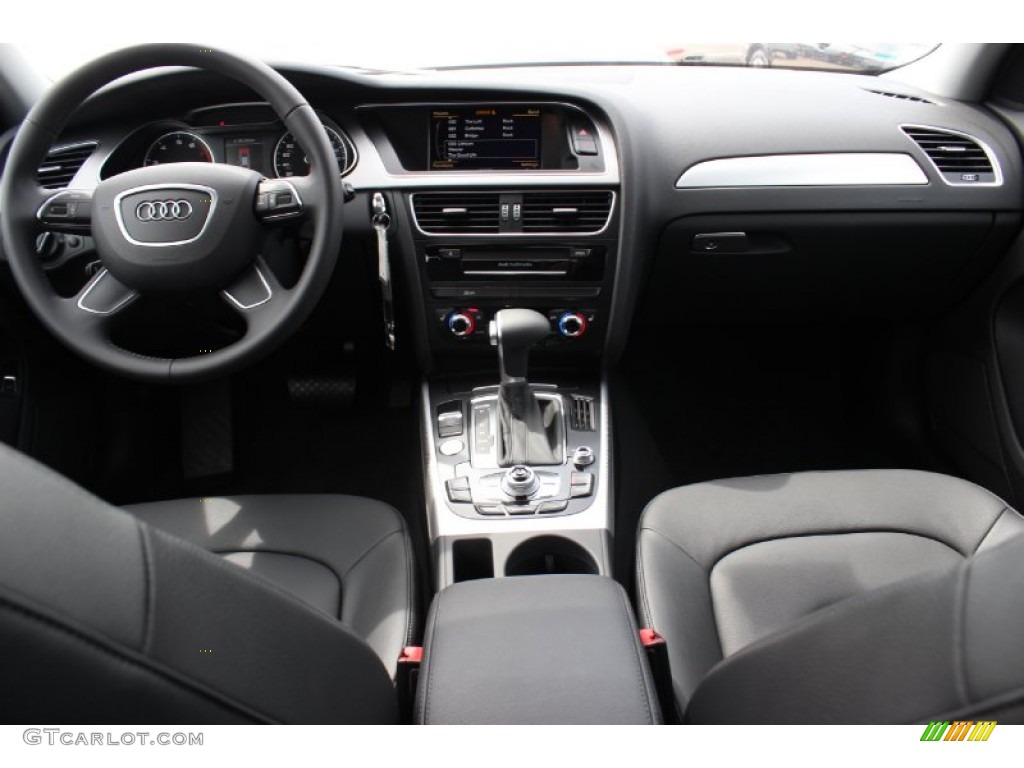 2014 Audi A4 2.0T Sedan Black Dashboard Photo #85849537