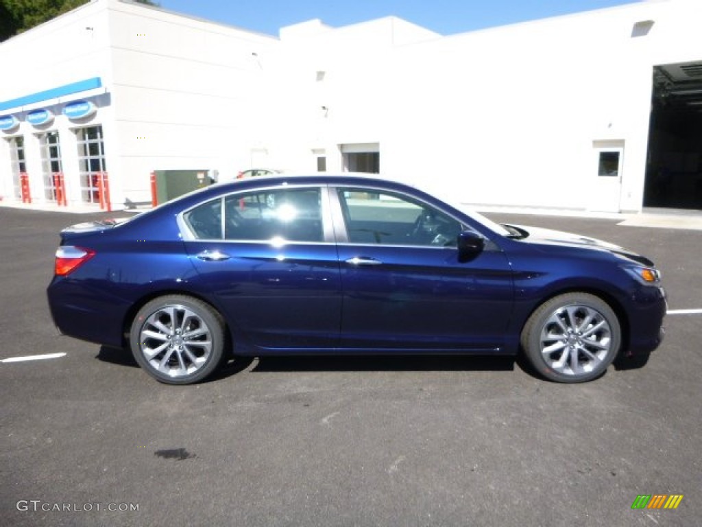 2014 Accord Sport Sedan - Obsidian Blue Pearl / Black photo #2