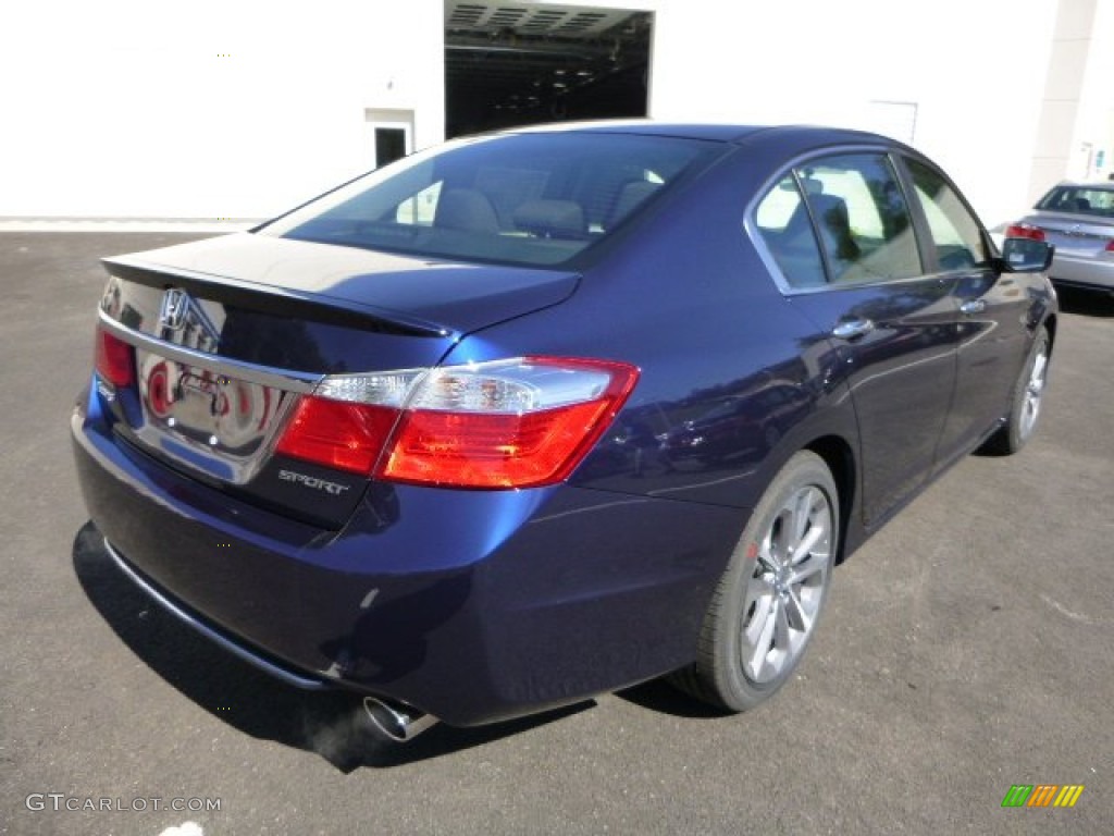 2014 Accord Sport Sedan - Obsidian Blue Pearl / Black photo #3