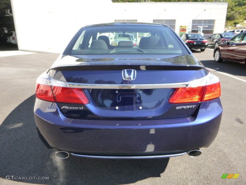2014 Accord Sport Sedan - Obsidian Blue Pearl / Black photo #4