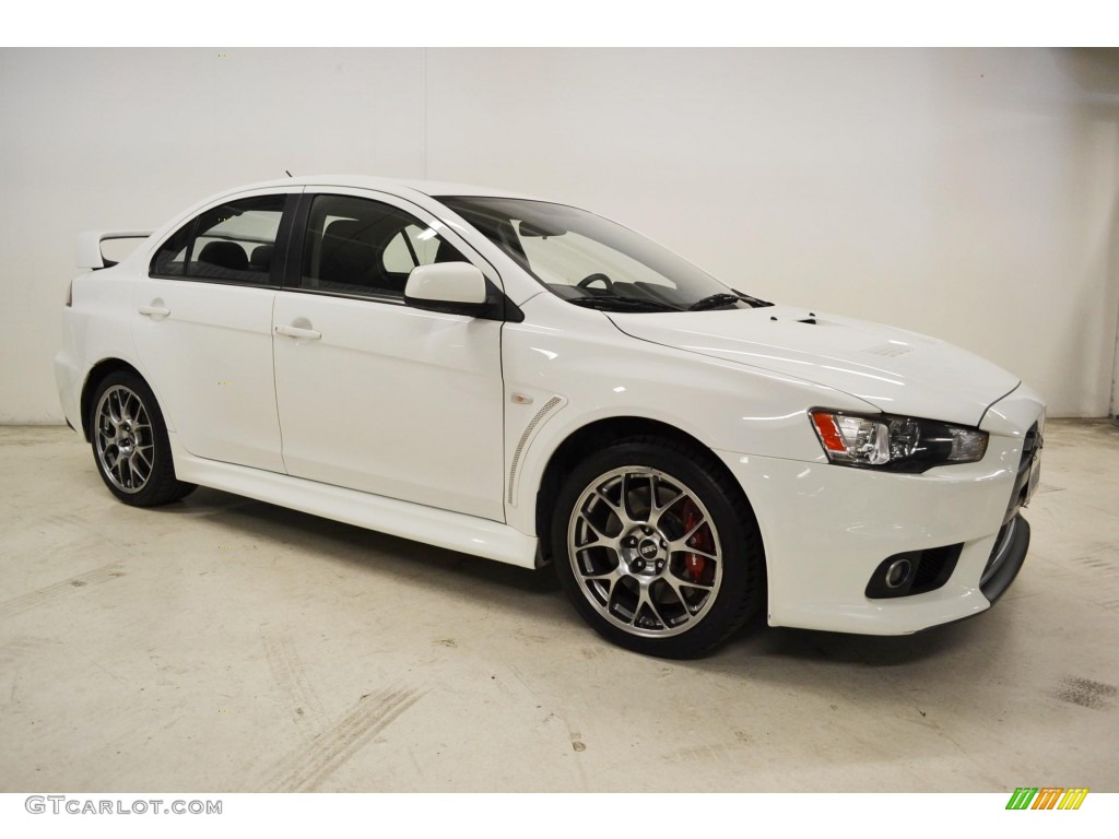 Wicked White 2010 Mitsubishi Lancer Evolution MR Touring Exterior Photo #85850356