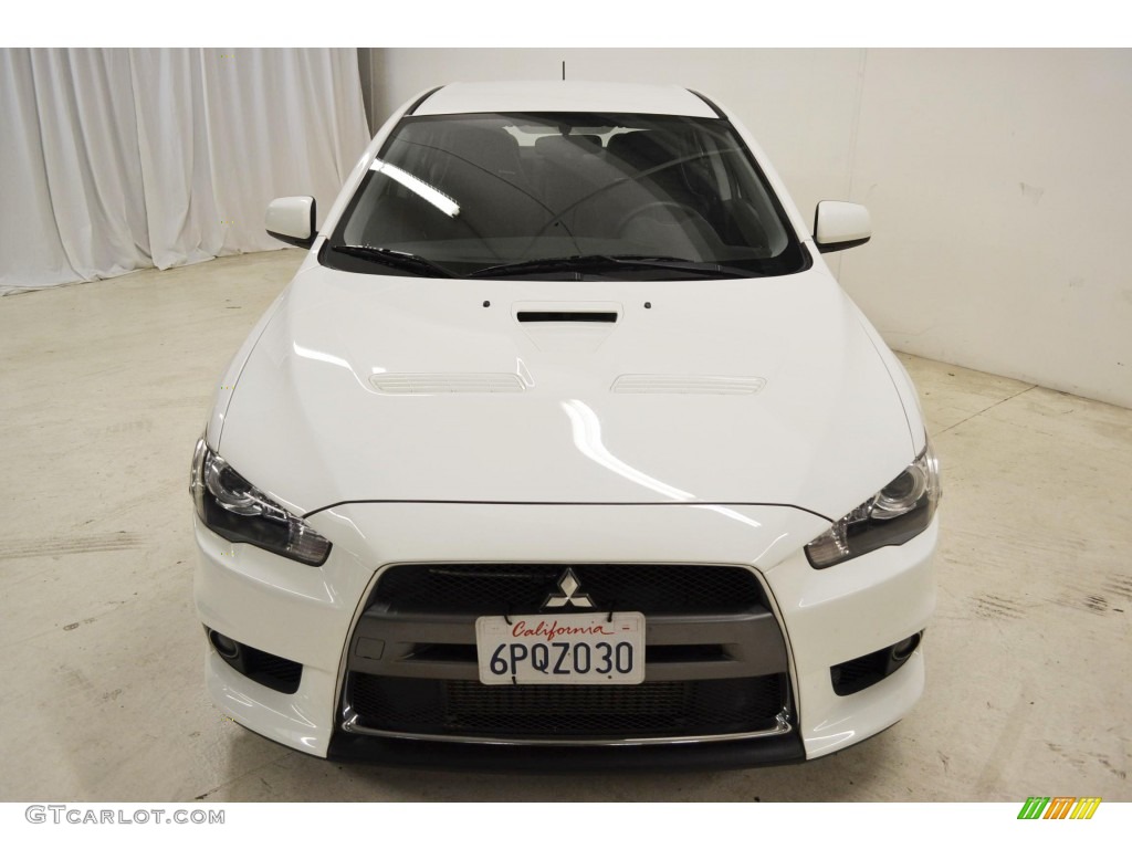 2010 Lancer Evolution MR Touring - Wicked White / Black Full Leather photo #4