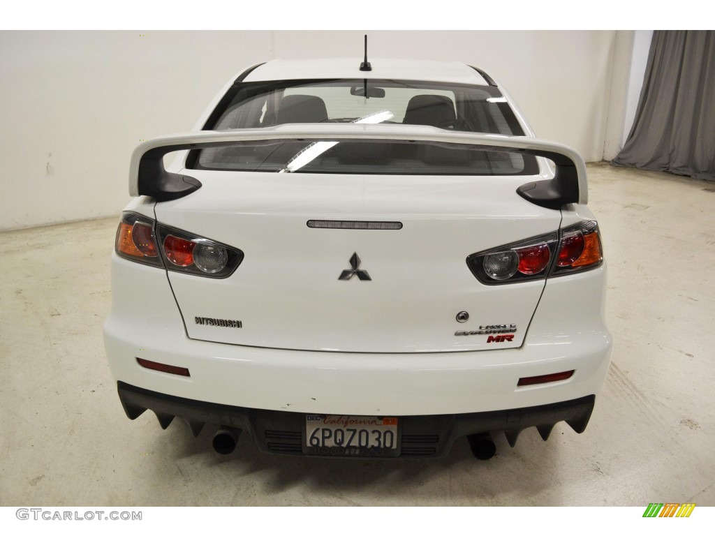 2010 Lancer Evolution MR Touring - Wicked White / Black Full Leather photo #6
