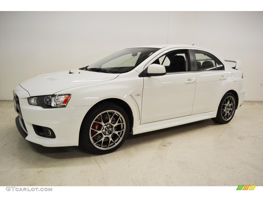 Wicked White 2010 Mitsubishi Lancer Evolution MR Touring Exterior Photo #85850500