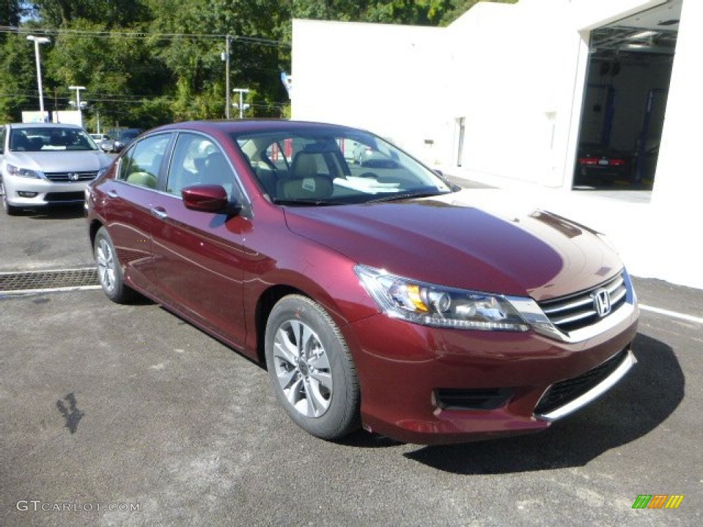 2014 Accord LX Sedan - Basque Red Pearl II / Ivory photo #1