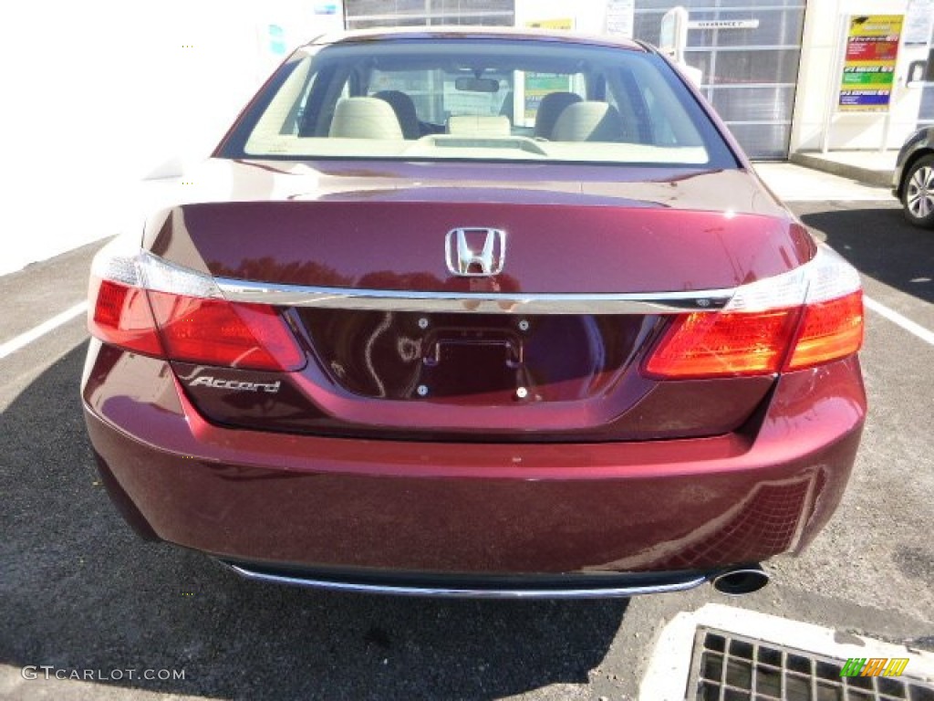 2014 Accord LX Sedan - Basque Red Pearl II / Ivory photo #4
