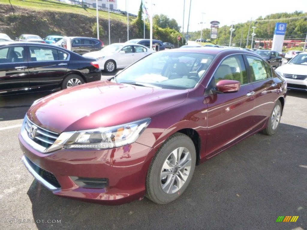 Basque Red Pearl II 2014 Honda Accord LX Sedan Exterior Photo #85850566