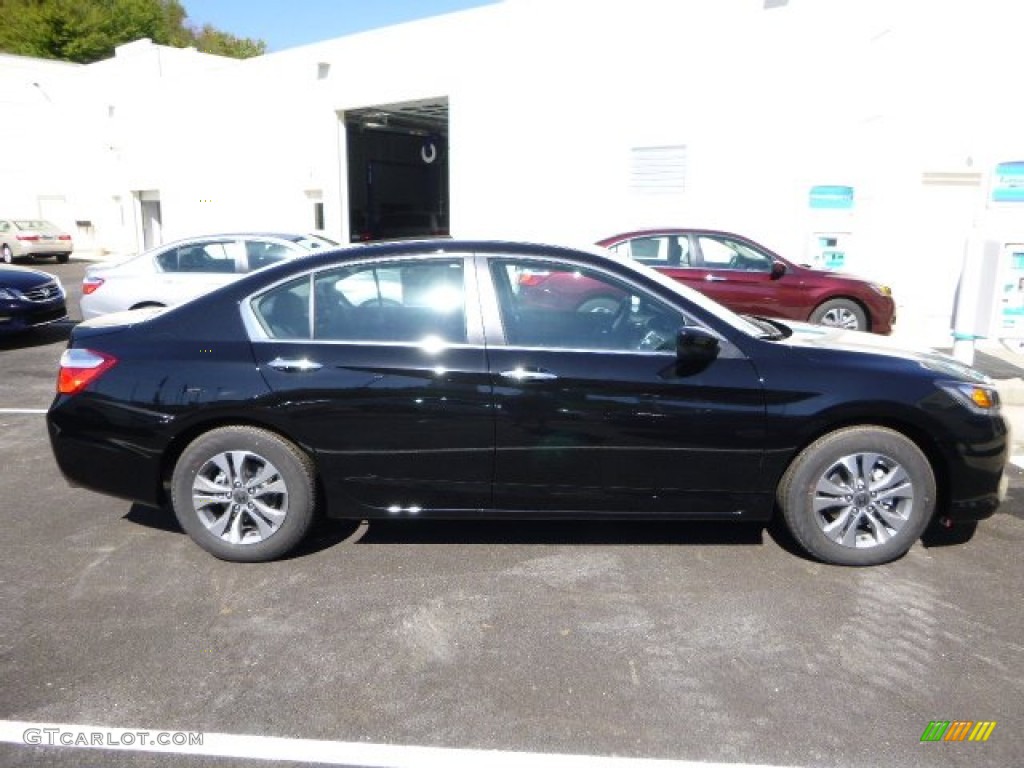 2014 Accord LX Sedan - Crystal Black Pearl / Black photo #2