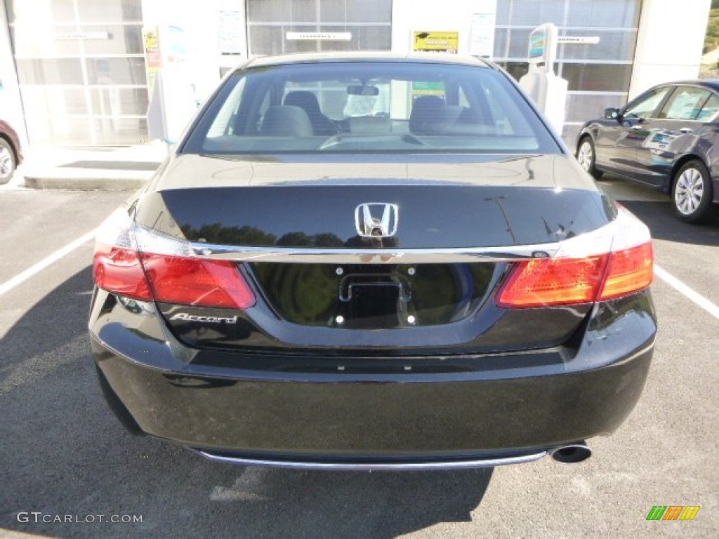 2014 Accord LX Sedan - Crystal Black Pearl / Black photo #4