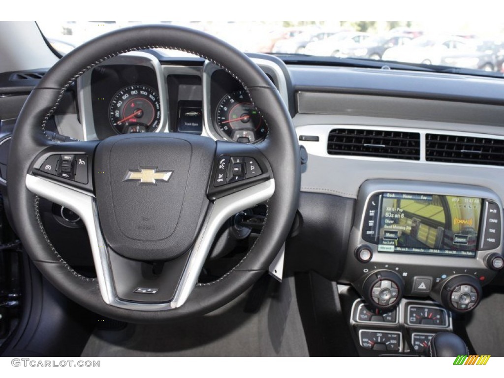 2014 Chevrolet Camaro SS/RS Coupe Gray Steering Wheel Photo #85850866