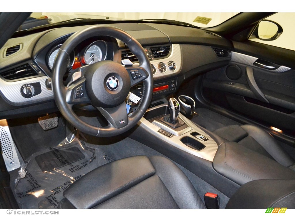 Black Interior 2011 BMW Z4 sDrive35is Roadster Photo #85850968