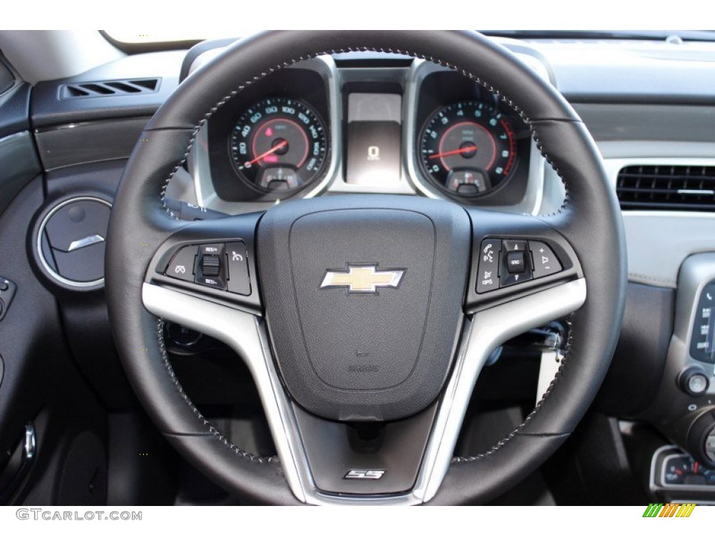 2014 Chevrolet Camaro SS/RS Coupe Gray Steering Wheel Photo #85851031