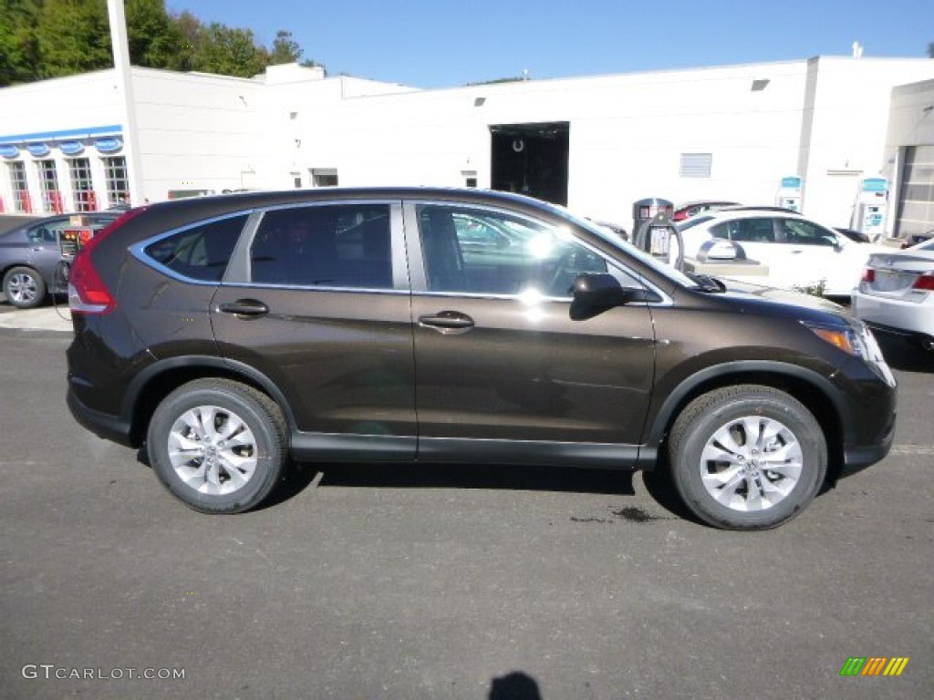 2014 CR-V EX AWD - Kona Coffee Metallic / Black photo #2