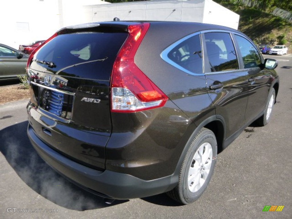 2014 CR-V EX AWD - Kona Coffee Metallic / Black photo #3